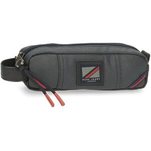 Pepe Jeans Hackney Grey Pencil Case - Unisex Kids Pepe Jeans Hackney Grey Pencil Case - Unisex Kids