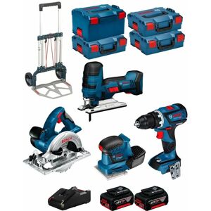 Bosch BK403 Power Tool Kit - 18V, Multi-Tool, Circular Saw, Sander, Drill Bosch BK403 Power Tool Kit - 18V, Multi-Tool, Circular Saw, Sander, Drill