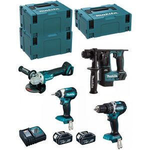 Makita Kit MK405RTJ - Power Tool Set with Rotary Hammer, Drill, Screwdriver, Grinder Makita Kit MK405RTJ - Power Tool Set with Rotary Hammer, Drill, Screwdriver, Grinder