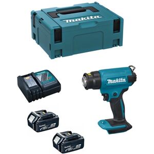 Makita DHG180RTJ Heat Gun - 550°C, 2x5Ah, DC18RC, makpac Makita DHG180RTJ Heat Gun - 550°C, 2x5Ah, DC18RC, makpac