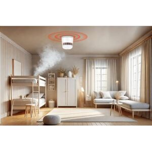 Senzor de fum Zigbee Woox R7305 - Alarm de incendiu și căldură Senzor de fum Zigbee Woox R7305 - Alarm de incendiu și căldură