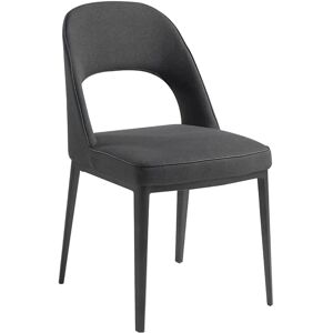 Angel Cerdá Modern Gray Fabric Dining Chair - Chair Angel Cerdá Modern Gray Fabric Dining Chair - Chair