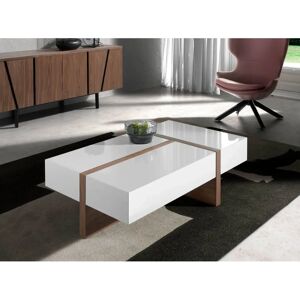 Table Basse Angel Cerdá Noyer & Blanc - Moderne, Rangement, Durable - Publicité Table Basse Angel Cerdá Noyer & Blanc - Moderne, Rangement, Durable - Publicité