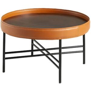 Table Basse Angel Cerdá Noyer & Cuir - Design Moderne - Publicité Table Basse Angel Cerdá Noyer & Cuir - Design Moderne - Publicité
