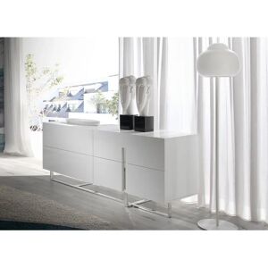 Credenza blanca con patas de acero Angel Cerdá - Aparador Credenza blanca con patas de acero Angel Cerdá - Aparador