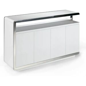 Angel Cerdá White Sideboard - Modern Design - 140x40x85cm Angel Cerdá White Sideboard - Modern Design - 140x40x85cm