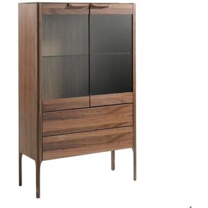 Angel Cerda Walnut and Marble Glassfiber Modern Display Cabinet - Vitrine - 99x40x161cm Angel Cerda Walnut and Marble Glassfiber Modern Display Cabinet - Vitrine - 99x40x161cm