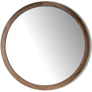 Angel Cerdá Walnut Round Mirror - 90cm Angel Cerdá Walnut Round Mirror - 90cm