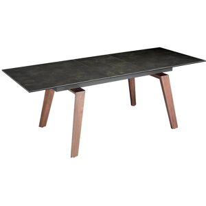Angel Cerdá 1026 Mesa de comedor extensible en mármol negro Angel Cerdá 1026 Mesa de comedor extensible en mármol negro