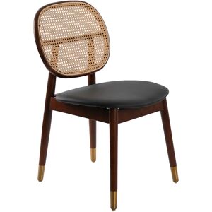 Angel Cerdá Beige Modern Rattan Dining Chair - Chair Angel Cerdá Beige Modern Rattan Dining Chair - Chair