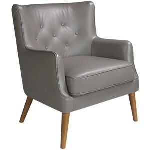 Fauteuil en Cuir Gris Foncé Angel Cerdá - Moderne, Polyvalent, Élégant - Publicité Fauteuil en Cuir Gris Foncé Angel Cerdá - Moderne, Polyvalent, Élégant - Publicité