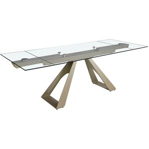 Mesa de Comedor Rectangular Extensible de Cristal Angel Cerdá - 10 Plazas Mesa de Comedor Rectangular Extensible de Cristal Angel Cerdá - 10 Plazas