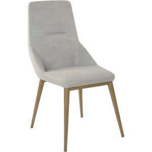 Silla de Tela Gris Claro Angel Cerdá - Moderno Sillón de Comedor Silla de Tela Gris Claro Angel Cerdá - Moderno Sillón de Comedor