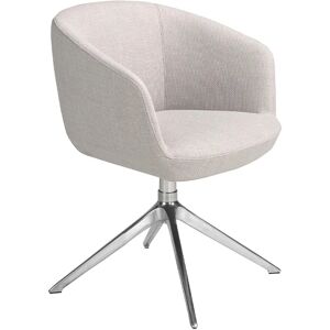 Angel Cerdá Modern Swivel Office Chair - Fabric, Chrome, 67x59x80cm Angel Cerdá Modern Swivel Office Chair - Fabric, Chrome, 67x59x80cm