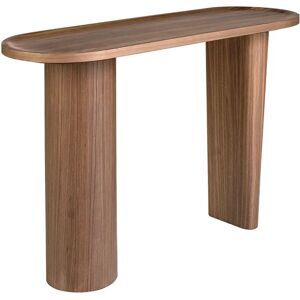 Angel Cerdá Walnut Oval Console - Modern Design - 120x40x76cm Angel Cerdá Walnut Oval Console - Modern Design - 120x40x76cm