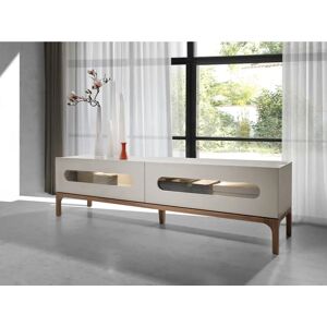 Angel Cerdá Walnut Gray TV Stand - Modern Design Angel Cerdá Walnut Gray TV Stand - Modern Design