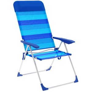 Silla Plegable Marbueno Azul - 5 Posiciones - Playa y Jardín Silla Plegable Marbueno Azul - 5 Posiciones - Playa y Jardín