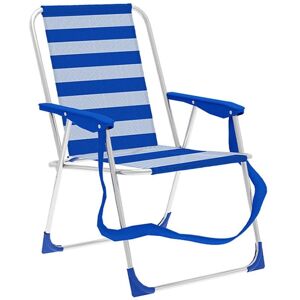 Sedia Pieghevole Marbueno Blu Bianco - Sedia Pieghevole Sedia Pieghevole Marbueno Blu Bianco - Sedia Pieghevole
