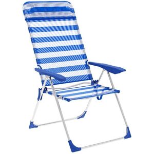 Marbueno Blue White Folding Chair - Lightweight & Modern Marbueno Blue White Folding Chair - Lightweight & Modern