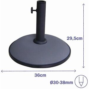 Marbueno Modelo 10442 - Base redonda para sombrilla - Gris Marbueno Modelo 10442 - Base redonda para sombrilla - Gris