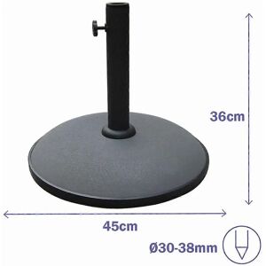 Marca Marbueno 45x36 cm 20KG Base de Sombrilla Gris - Base para Jardín, Piscina, Terraza Marca Marbueno 45x36 cm 20KG Base de Sombrilla Gris - Base para Jardín, Piscina, Terraza