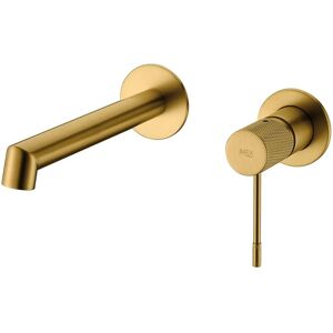 Rubinetto lavabo a parete in oro spazzolato - Monocomando Imex Rubinetto lavabo a parete in oro spazzolato - Monocomando Imex