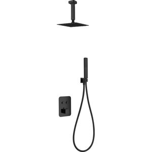Conjunto de Ducha Termostático Portugal Negro Mate - Diseño Moderno Conjunto de Ducha Termostático Portugal Negro Mate - Diseño Moderno