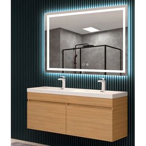 Espejo de baño Ledimex - Cuadrado 100x80cm - LED + Sensores Espejo de baño Ledimex - Cuadrado 100x80cm - LED + Sensores