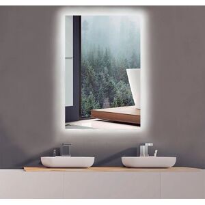 Espejo de baño Ledimex Suecia con retroiluminación LED Espejo de baño Ledimex Suecia con retroiluminación LED