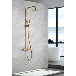 Imex - Colonna doccia termostatica Serie Line - Oro spazzolato Imex - Colonna doccia termostatica Serie Line - Oro spazzolato