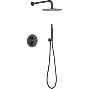 Set doccia termostatico IMEX Monza - Nero opaco Set doccia termostatico IMEX Monza - Nero opaco