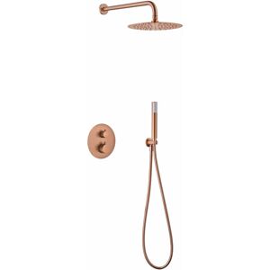 Set doccia Monza oro rosa spazzolato 25cm Imex Set doccia Monza oro rosa spazzolato 25cm Imex