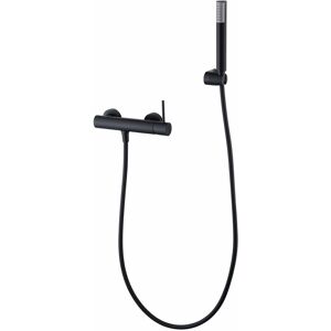 Mezclador de ducha Imex Monza - Cartucho cerámico, manguera PVC 1,8 m, acabado negro mate Mezclador de ducha Imex Monza - Cartucho cerámico, manguera PVC 1,8 m, acabado negro mate