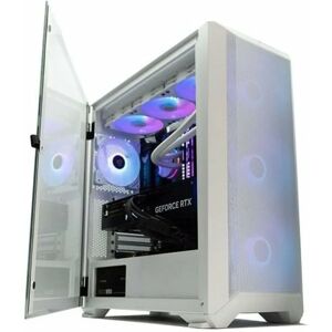 Caja semi-torre ATX Blanca Forgeon - RGB, USB 3.2 Caja semi-torre ATX Blanca Forgeon - RGB, USB 3.2