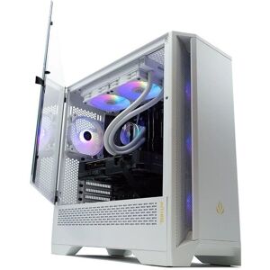 Boîtier PC ATX Forgeon Mithril Blanc - RGB, Verre, Filtres - Publicité Boîtier PC ATX Forgeon Mithril Blanc - RGB, Verre, Filtres - Publicité
