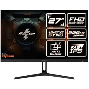 Écran PcCom Elysium 27" FHD 200Hz Fast IPS - Moniteur Gaming - Publicité Écran PcCom Elysium 27" FHD 200Hz Fast IPS - Moniteur Gaming - Publicité