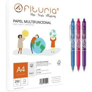 Paquete de Papel A4 de 80 g - 250 Hojas, Multifuncional para Escuela y Oficina Paquete de Papel A4 de 80 g - 250 Hojas, Multifuncional para Escuela y Oficina