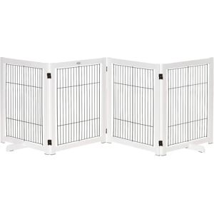 PawHut Barrière de Sécurité pour Chiens - 4 Panneaux - Publicité PawHut Barrière de Sécurité pour Chiens - 4 Panneaux - Publicité