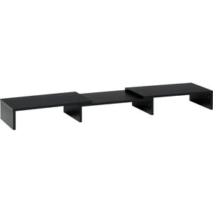 Soporte de monitor Vinsetto Ajustable 2 Monitores Negro Soporte de monitor Vinsetto Ajustable 2 Monitores Negro
