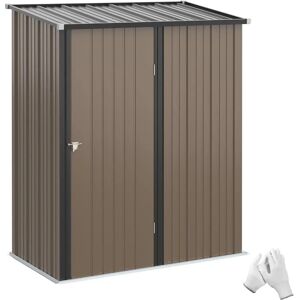 Caseta de Jardín Outsunny de Acero Galvanizado 1,34m² - Almacenamiento de Herramientas Caseta de Jardín Outsunny de Acero Galvanizado 1,34m² - Almacenamiento de Herramientas