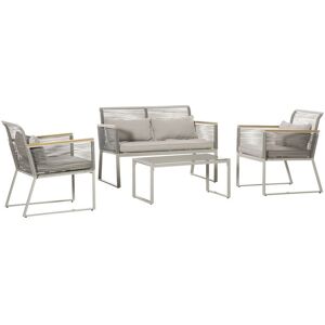 Conjunto de Muebles de Ratán Outsunny - 4 Piezas Conjunto de Muebles de Ratán Outsunny - 4 Piezas