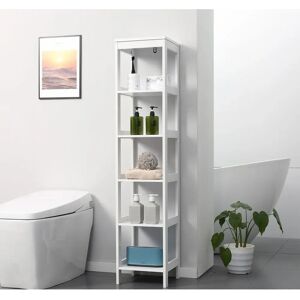 Estantería de Baño Blanca Kleankin 5 Niveles Moderno Almacenaje Estantería de Baño Blanca Kleankin 5 Niveles Moderno Almacenaje