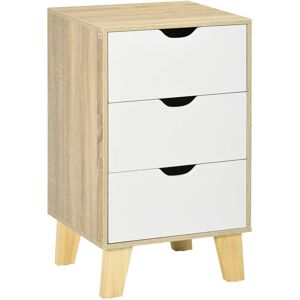 Homcom Commode - 3 Grand Tiroirs - Design Moderne en Bois - Publicité Homcom Commode - 3 Grand Tiroirs - Design Moderne en Bois - Publicité