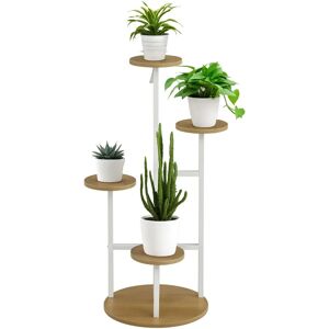 Soporte para Plantas de 4 Niveles Outsunny - Interior Exterior Soporte para Plantas de 4 Niveles Outsunny - Interior Exterior
