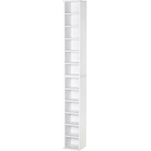 Estantería blanca HOMCOM para CD/DVD con 12 compartimentos - 204 CDs Estantería blanca HOMCOM para CD/DVD con 12 compartimentos - 204 CDs