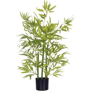 Homcom - Planta de bambu artificial - Decoração realista - 90cm Homcom - Planta de bambu artificial - Decoração realista - 90cm