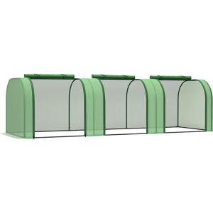 Outsunny Mini Kweekkas - 295x100x80 cm - Tuin Tunnel Steel Plastic Outsunny Mini Kweekkas - 295x100x80 cm - Tuin Tunnel Steel Plastic