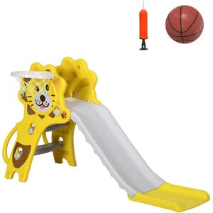 AIYAPLAY tobogán infantil 2 en 1 con baloncesto AIYAPLAY tobogán infantil 2 en 1 con baloncesto