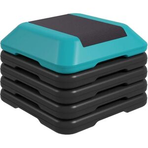 Plataforma de Step Ajustable SPORTNOW - Azul - 40x40x10-30cm Plataforma de Step Ajustable SPORTNOW - Azul - 40x40x10-30cm