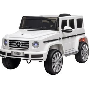 Coche eléctrico infantil HOMCOM G500 Blanco - 12V, 3-5 km/h, 30kg Coche eléctrico infantil HOMCOM G500 Blanco - 12V, 3-5 km/h, 30kg